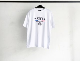 バレンシアガ　paris刺繍　Ｔシャツ　白　最高ランク