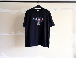 バレンシアガ　paris刺繍　Ｔシャツ　黒　最高ランク