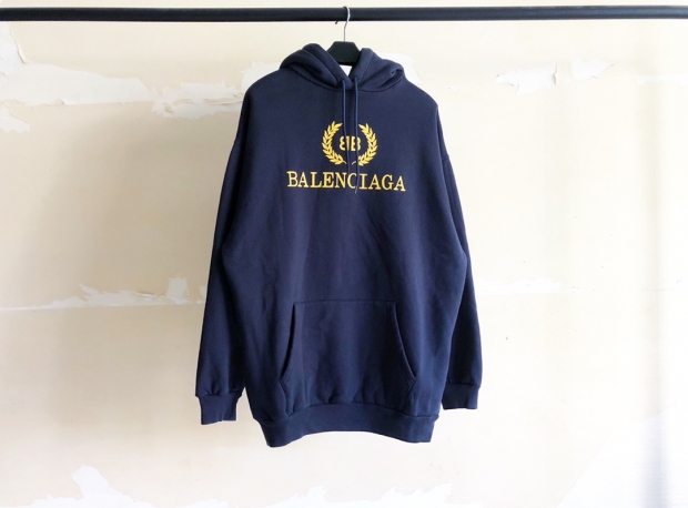 バレンシアガ　balenciaga BBロゴ　パーカー　ネイビー　最高ランク