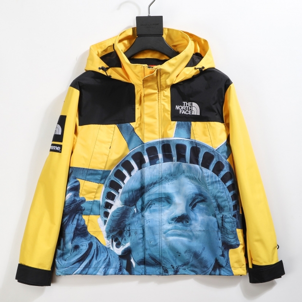 シュプリーム　supreme　19FW Statue Of Liberty　マウンテンパーカー　イエロー　最高ランク