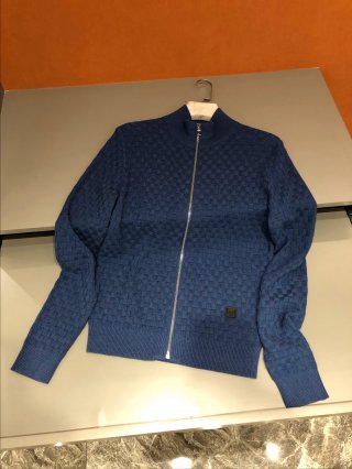 ルイヴィトン　Damier ニットジャケット　ネイビー