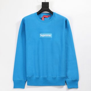 シュプリーム　supreme　18FW　ボックスロゴトレーナー　青　最高ランク