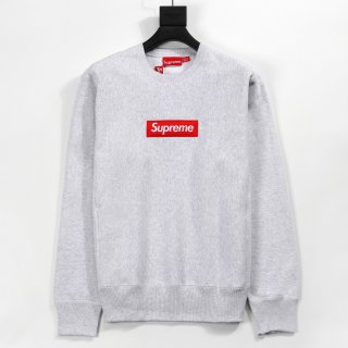 シュプリーム　supreme　18FW　ボックスロゴトレーナー　グレー　最高ランク