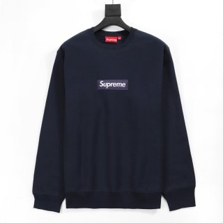 シュプリーム　supreme　18FW　ボックスロゴトレーナー　ネイビー　最高ランク