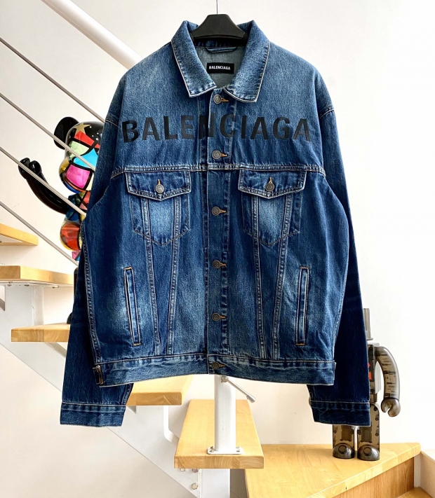 バレンシアガ　balenciaga ロゴ　デニムジャケット　　最高ランク