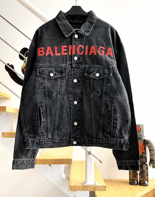 バレンシアガ　balenciaga ロゴ　デニムジャケット　最高ランク