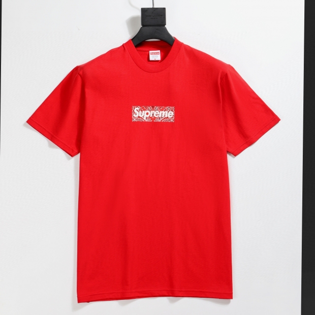 シュプリーム　supreme　バンダナボックスロゴ　Ｔシャツ　赤　最高ランク